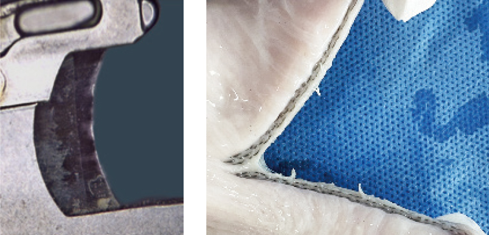 Reusable knife blade firing detail