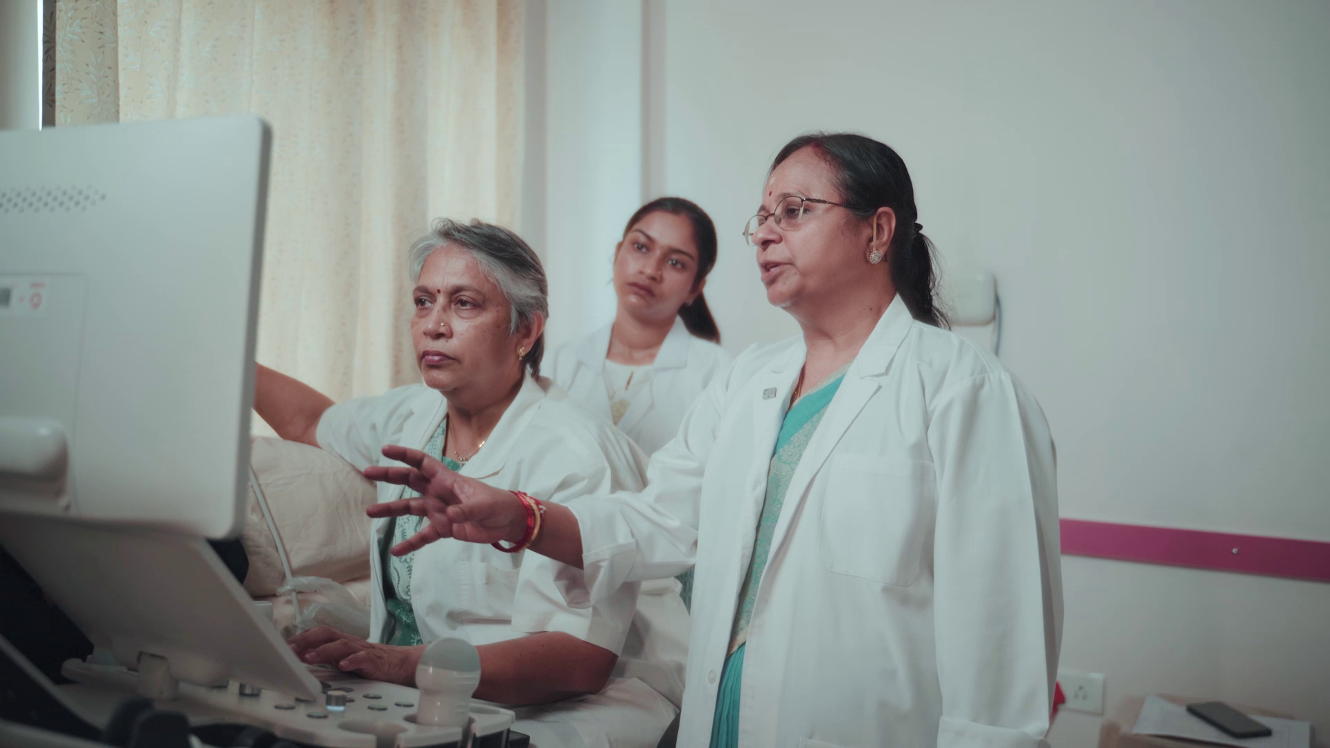 Ultrasound machine controls